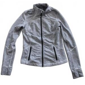 Lululemon Gray Full-Zip Long Sleeve Define Jacket Sz 6 Nulon